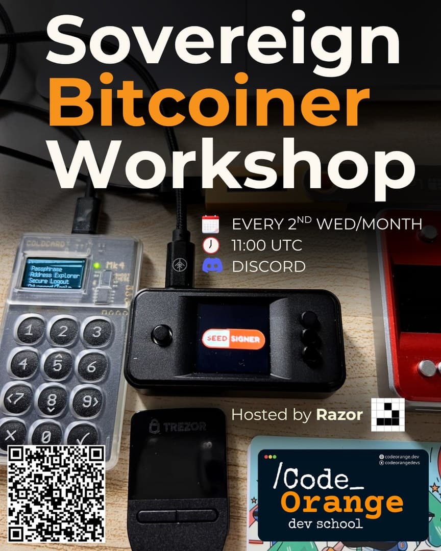 Sovereign Bitcoiner Workshop